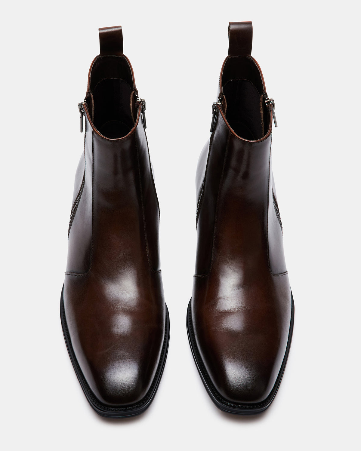HAYNES Brown Leather Men's Ankle Boot