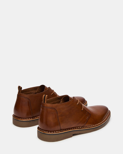 HARROS Tan Leather Men's Ankle Boots