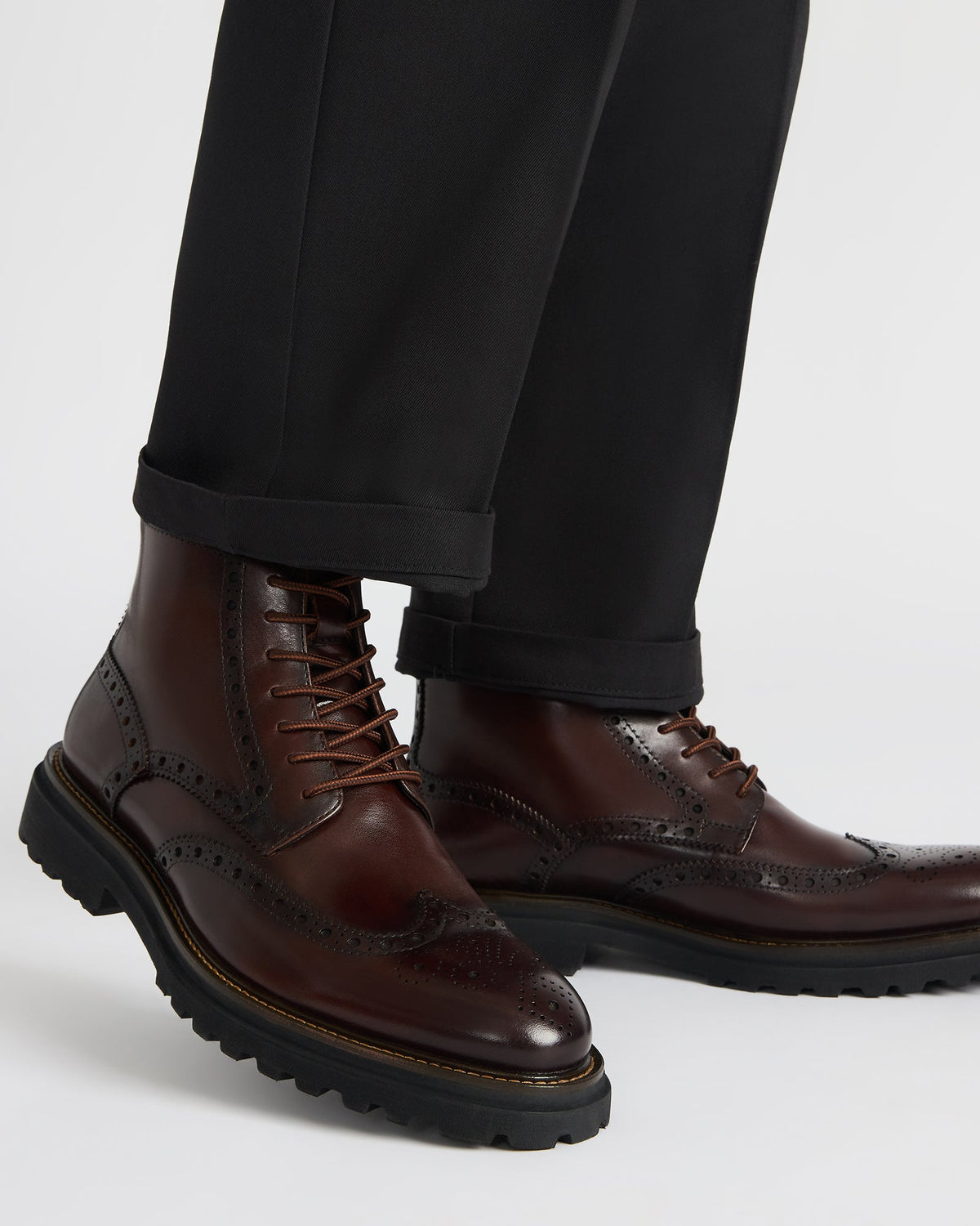 KODA Dark Brown Lace-Up Men's Ankle Boot
