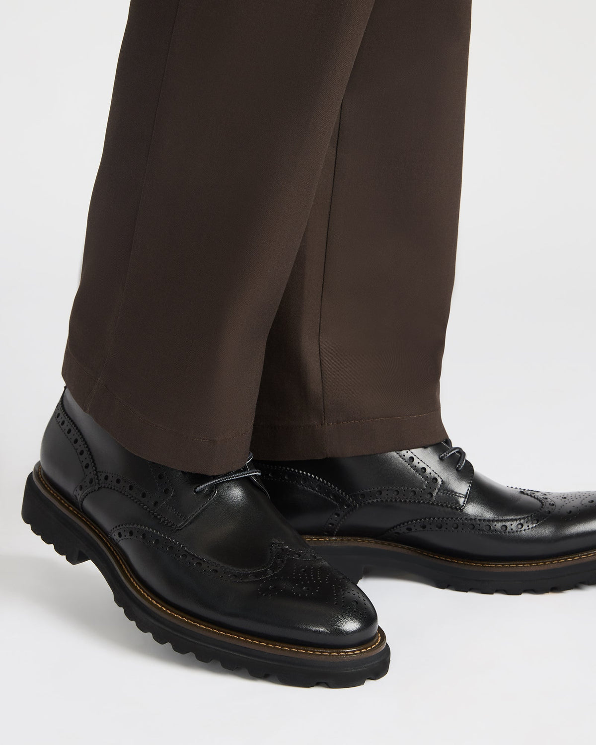 KODA Black Leather Lace-Up Men's Ankle Boot