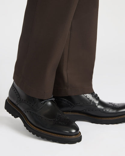 KODA Black Leather Lace-Up Men's Ankle Boot