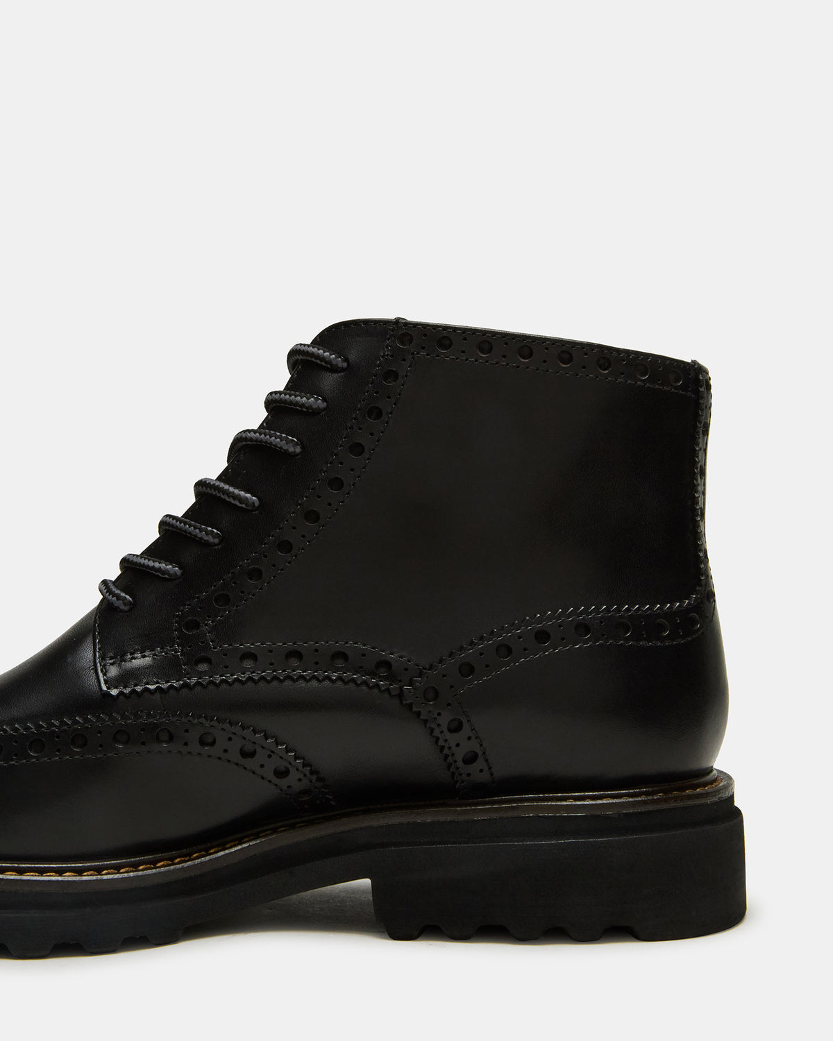 KODA Black Leather Lace-Up Men's Ankle Boot