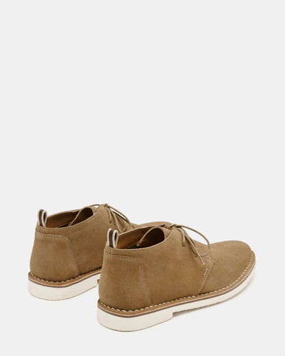 HERO Cognac Suede Lace-Up Ankle Men's Boots