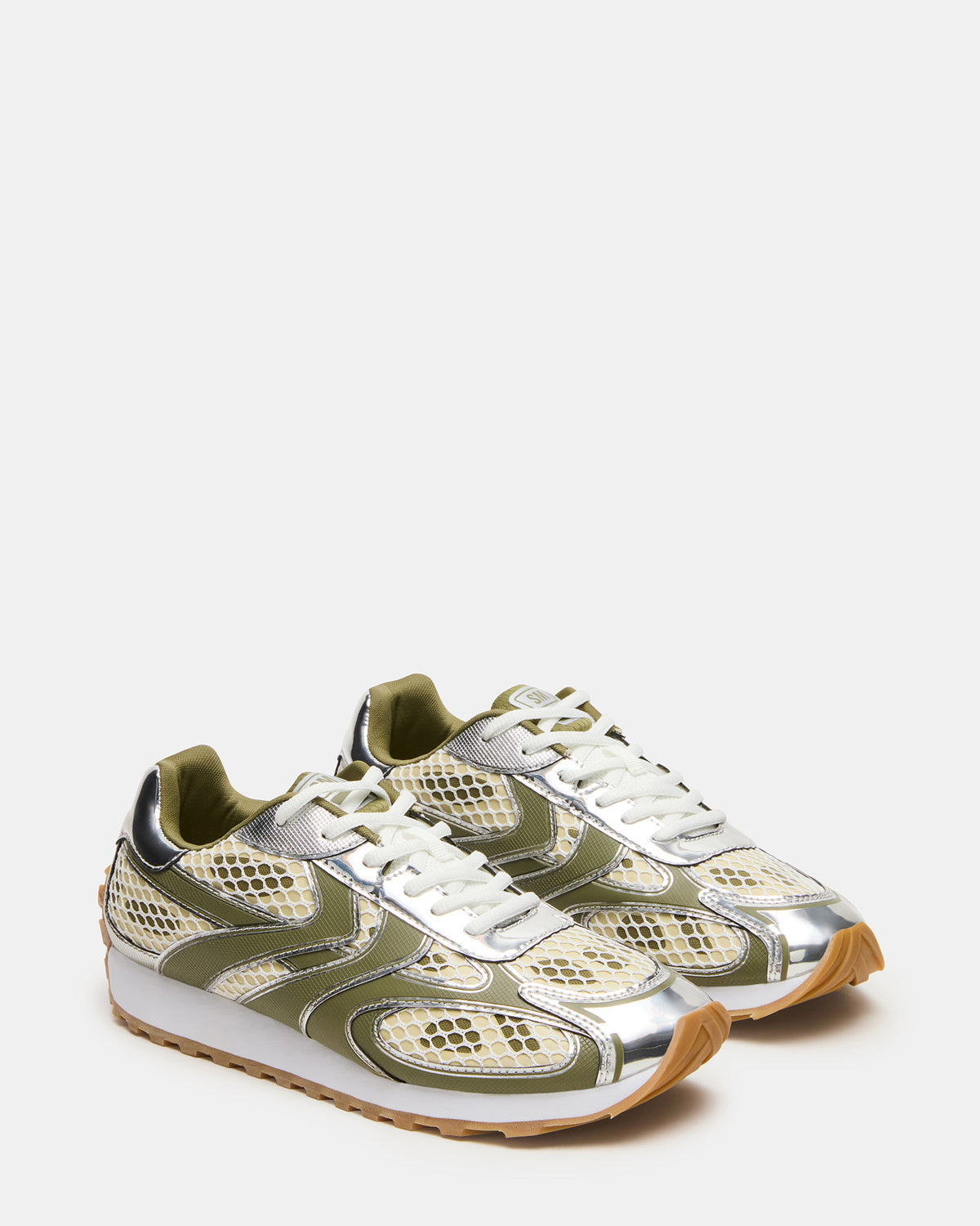 XYLO Green Low-Top Lace-Up Men's Sneakers