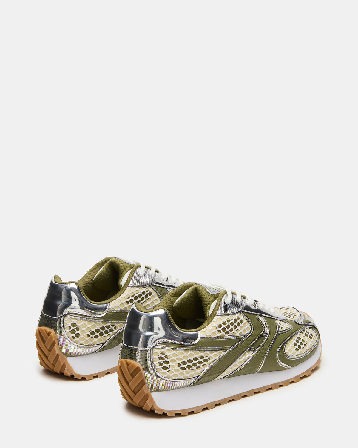 XYLO Green Low-Top Lace-Up Men's Sneakers
