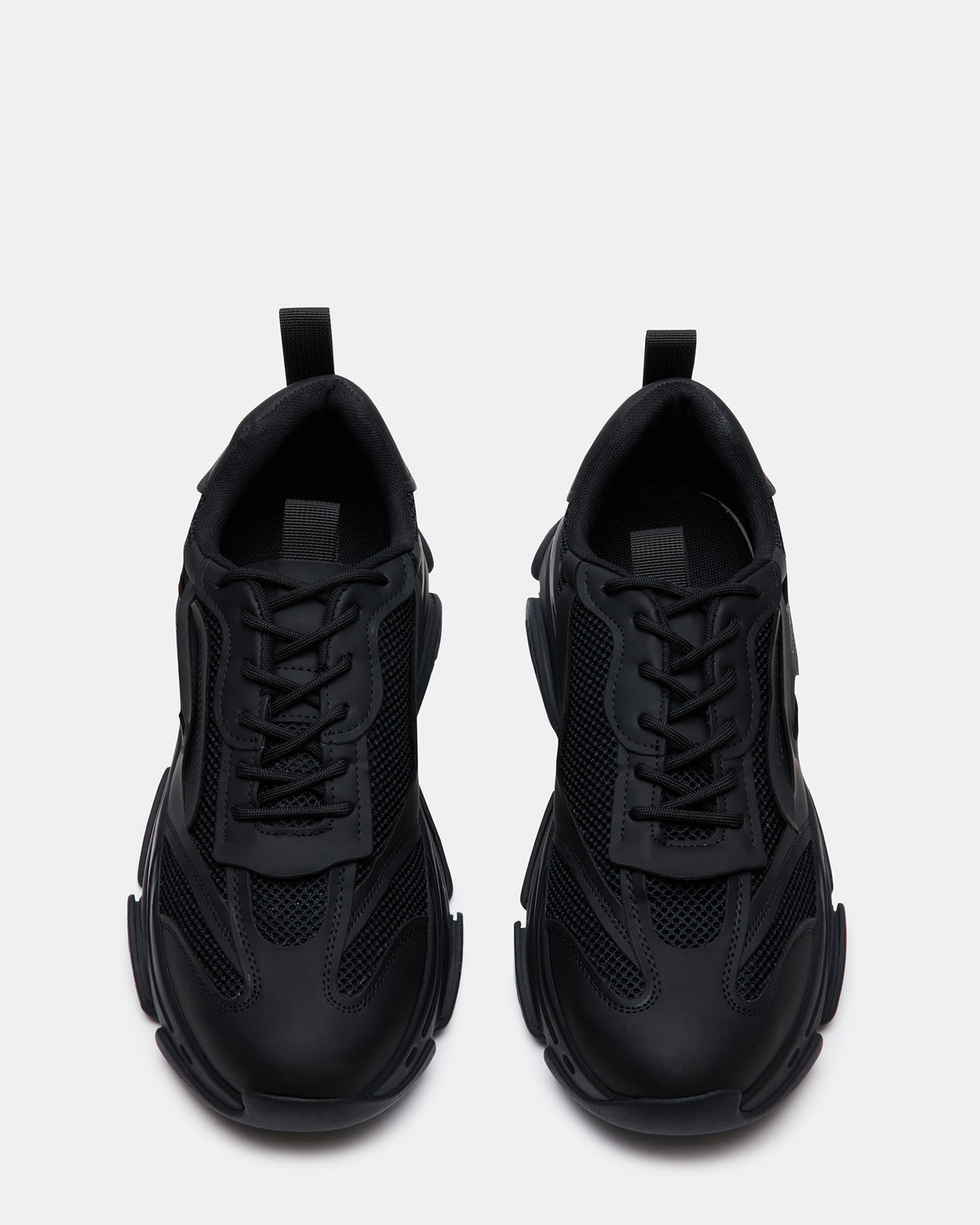POSSESS Black Low-Top Lace-Up Men's Sneaker