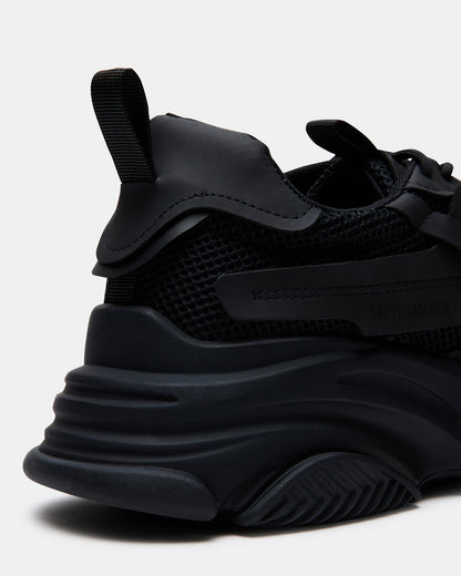 POSSESS Black Low-Top Lace-Up Men's Sneaker