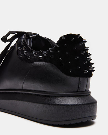 FROSTING Black Velvet Men's Low-Top Lace-Up Sneaker