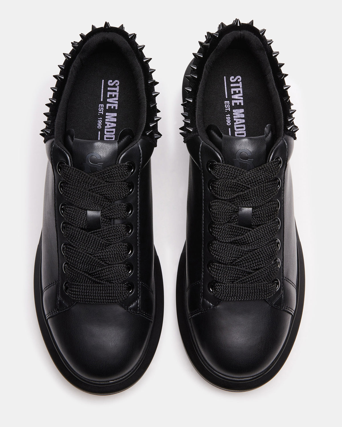 FROSTING Black Velvet Men's Low-Top Lace-Up Sneaker