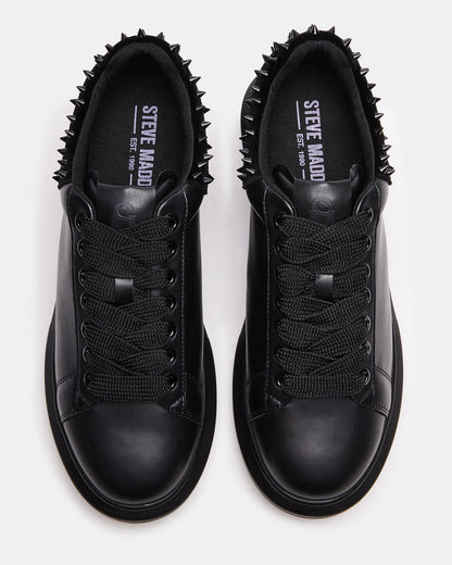 FROSTING Black Velvet Men's Low-Top Lace-Up Sneaker