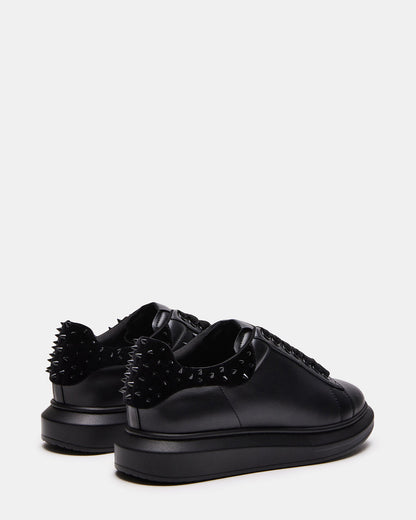 FROSTING Black Velvet Men's Low-Top Lace-Up Sneaker