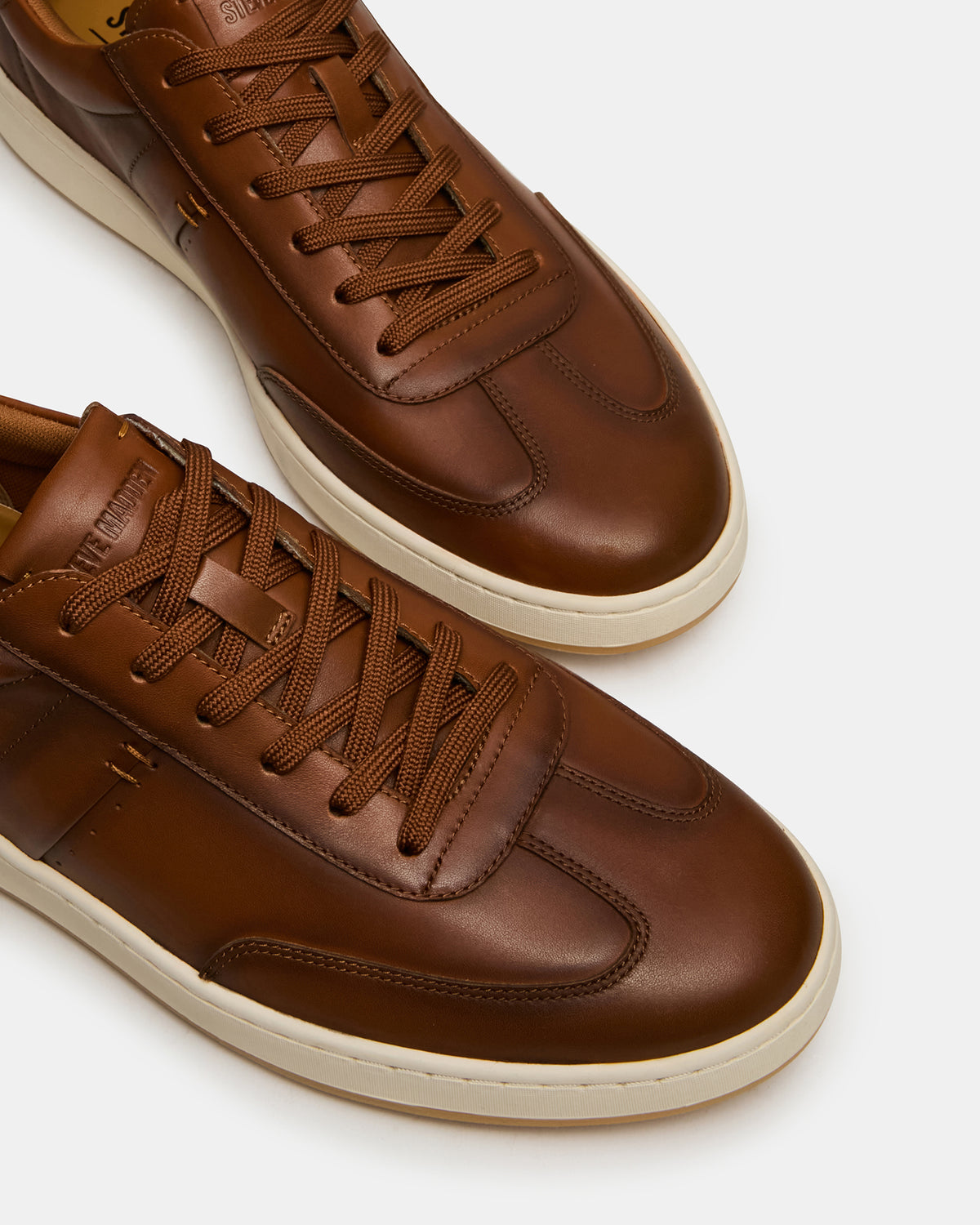 DYLAN Tan Low-Top Lace-Up Platform Men's Sneaker