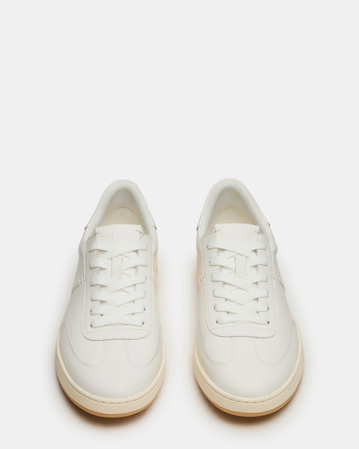 DYLAN White Low-Top Lace-Up Platform Men's Sneaker
