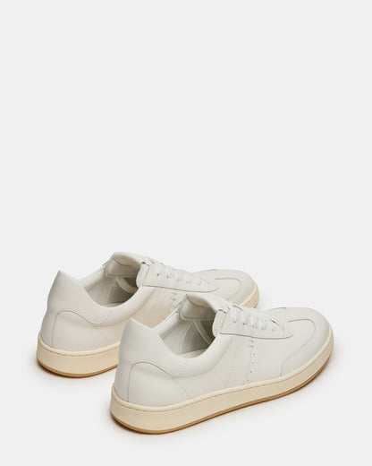 DYLAN White Low-Top Lace-Up Platform Men's Sneaker