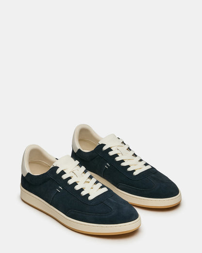 DYLAN Navy/White Low-Top Lace-Up Platform Men's Sneaker