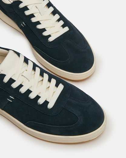 DYLAN Navy/White Low-Top Lace-Up Platform Men's Sneaker