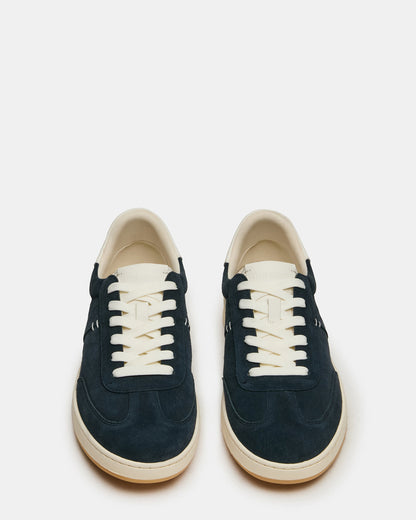 DYLAN Navy/White Low-Top Lace-Up Platform Men's Sneaker