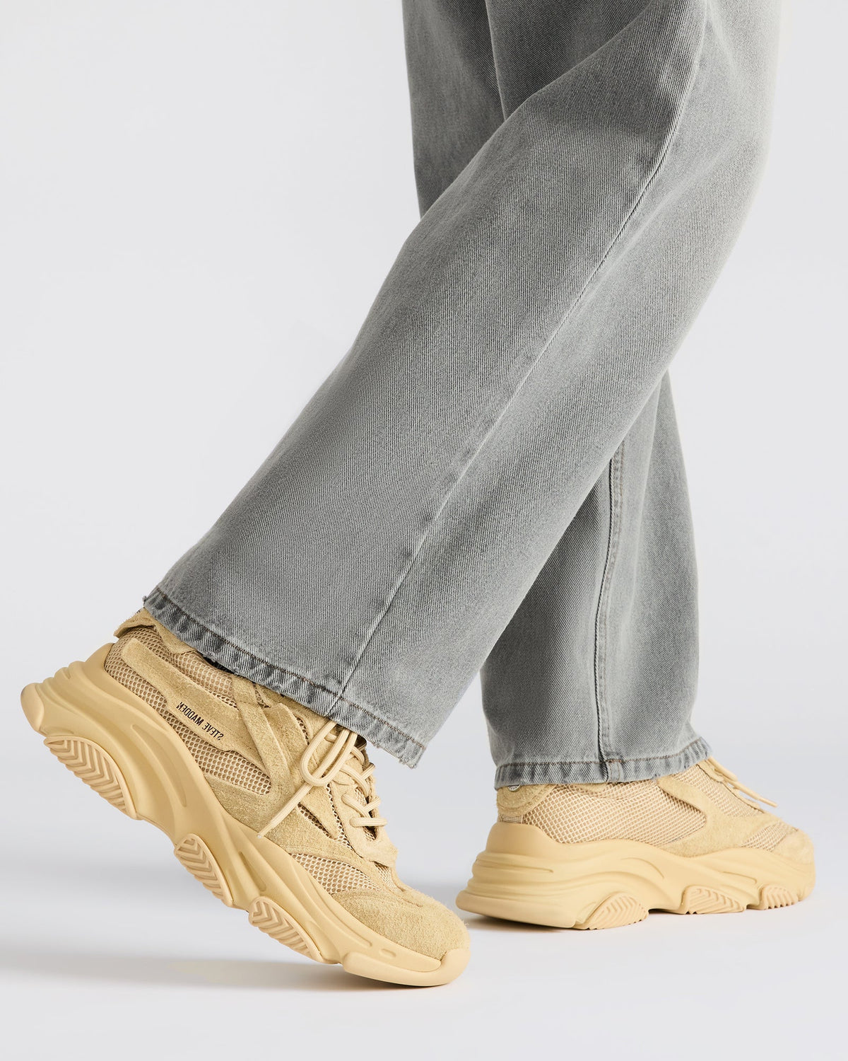 POSSESS Taupe Suede Low-Top Lace-Up Men's Sneaker