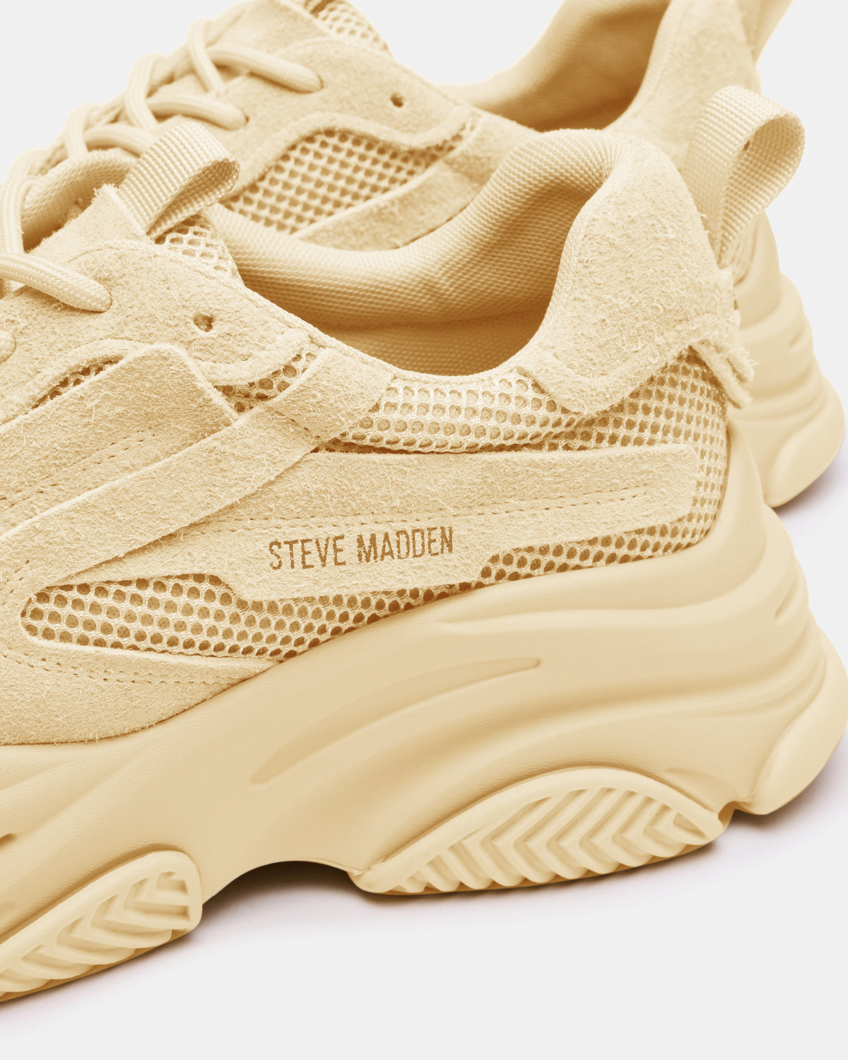 POSSESS Taupe Suede Low-Top Lace-Up Men's Sneaker