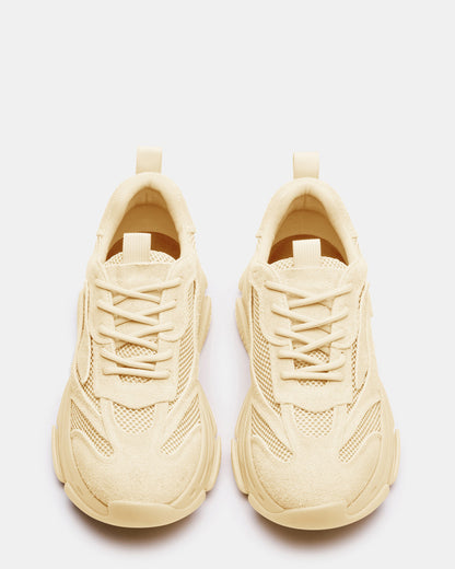 POSSESS Taupe Suede Low-Top Lace-Up Men's Sneaker