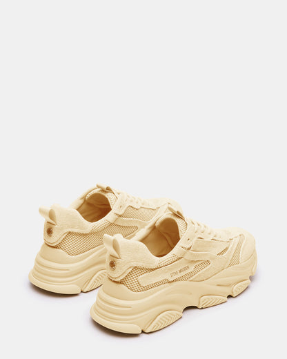 POSSESS Taupe Suede Low-Top Lace-Up Men's Sneaker