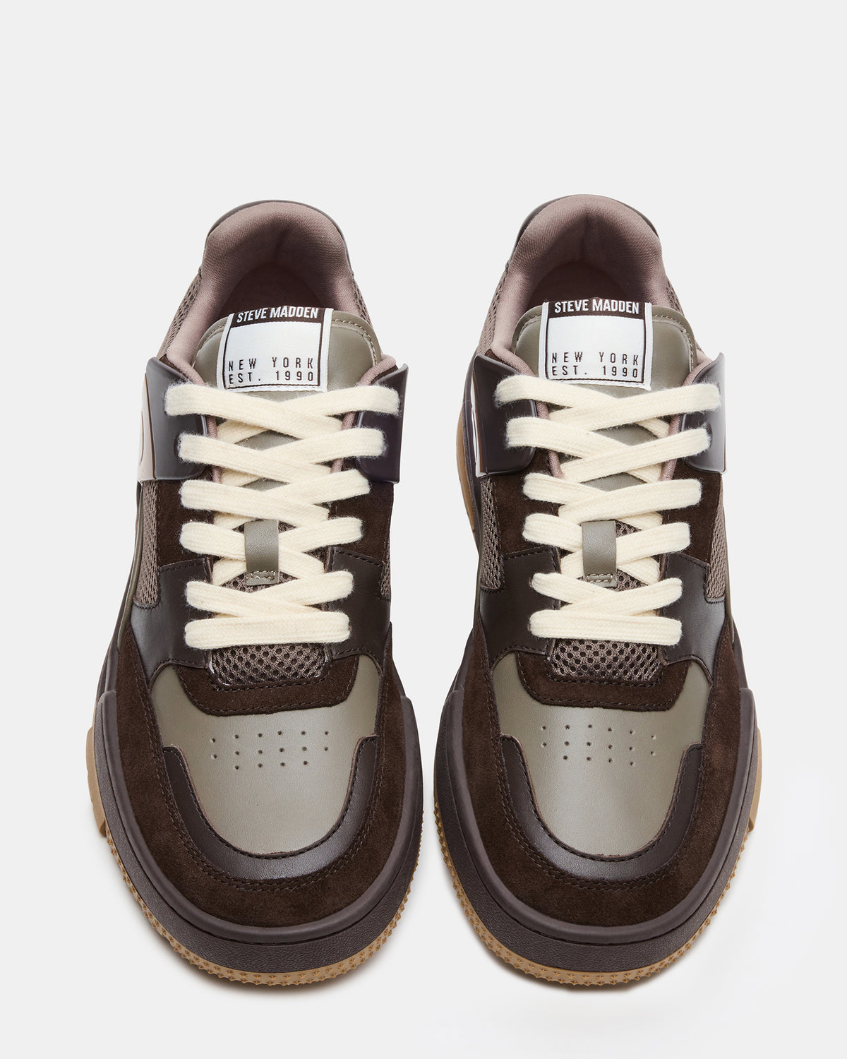 SANCHEZ Brown Multi Low-Top Lace-Up Men's Sneaker