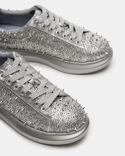 ICEBOX Pewter Metallic Men's Low-Top Lace-Up Sneaker