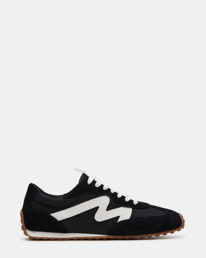 CYRUS Black Low-Top Lace-Up Men's Sneaker