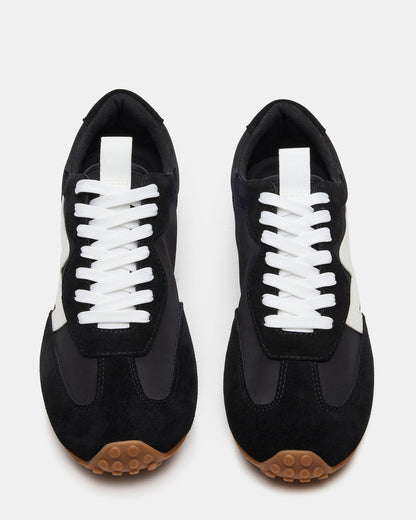 CYRUS Black Low-Top Lace-Up Men's Sneaker