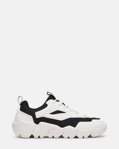 PACE Black/White Low-Top Lace-Up Men's Sneaker