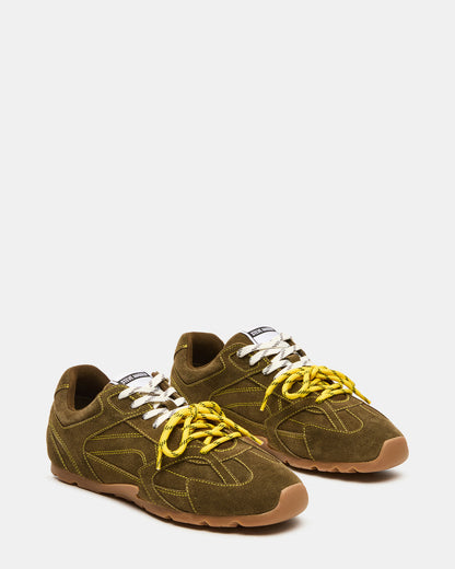 MIDAS Olive Low-Top Lace-Up Men's Sneaker