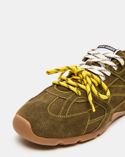 MIDAS Olive Low-Top Lace-Up Men's Sneaker