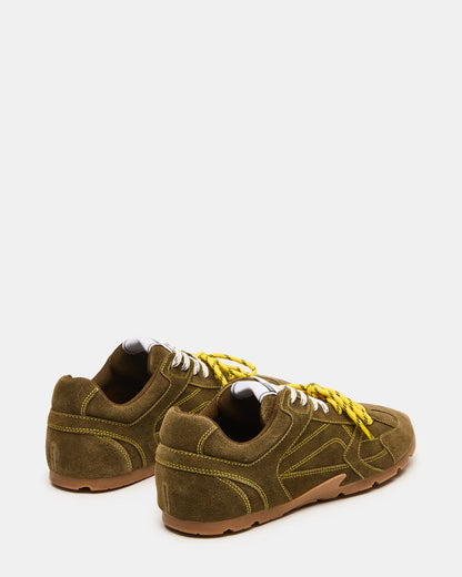 MIDAS Olive Low-Top Lace-Up Men's Sneaker