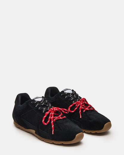 MIDAS Black Multi Low-Top Lace-Up Men's Sneaker