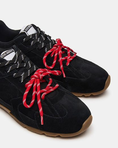 MIDAS Black Multi Low-Top Lace-Up Men's Sneaker