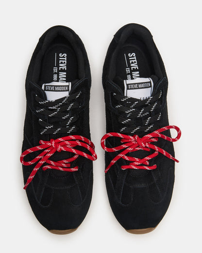 MIDAS Black Multi Low-Top Lace-Up Men's Sneaker