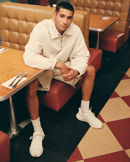SALVADOR Off-White Low-Top Lace-Up Men's Sneaker