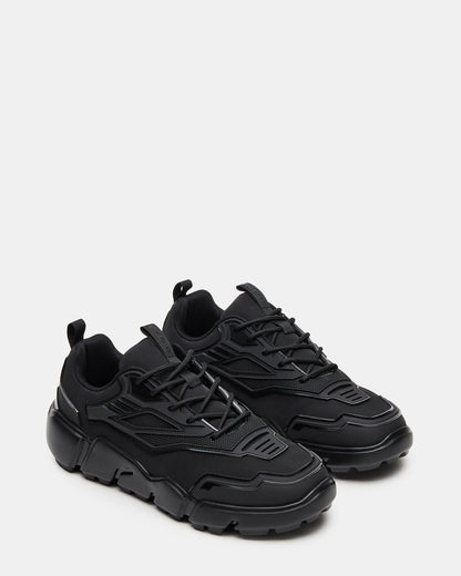 PACE Black Low-Top Lace-Up Men's Sneaker