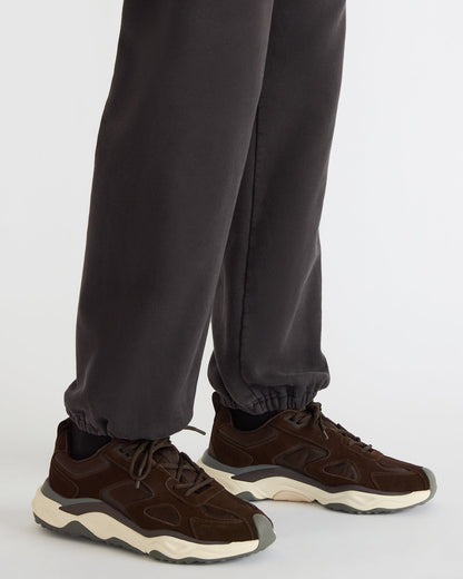 SALVADOR Brown Low-Top Lace-Up Men's Sneaker