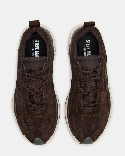 SALVADOR Brown Low-Top Lace-Up Men's Sneaker