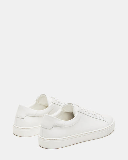BONDD White Leather Low-Top Men's Sneaker