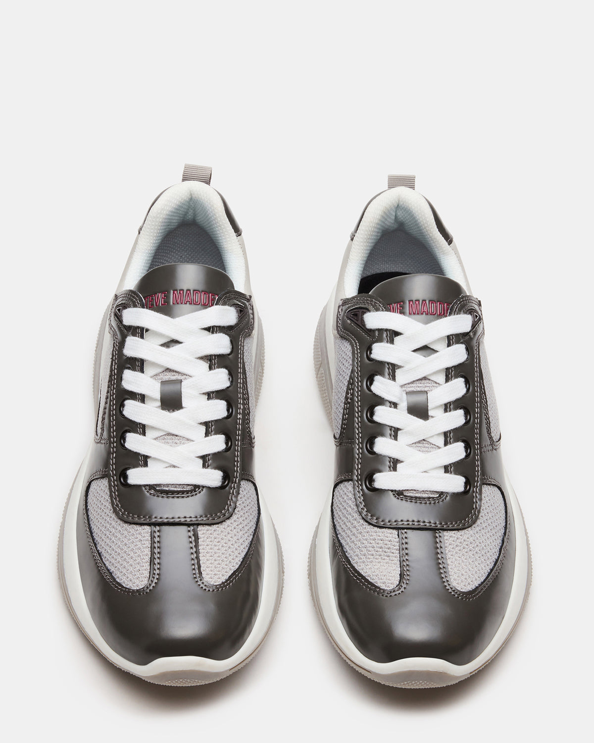 PICOLO Grey Low-Top Lace-Up Men's Sneaker