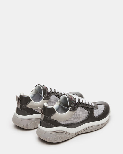 PICOLO Grey Low-Top Lace-Up Men's Sneaker