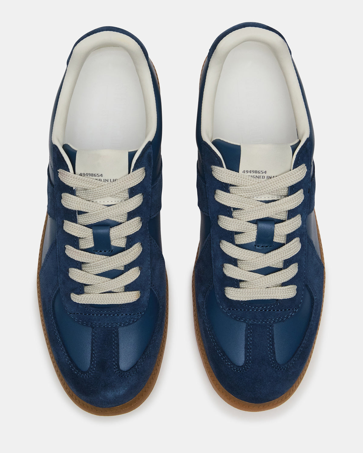 DIXON Navy Suede Low-Top Panel Men's Sneaker