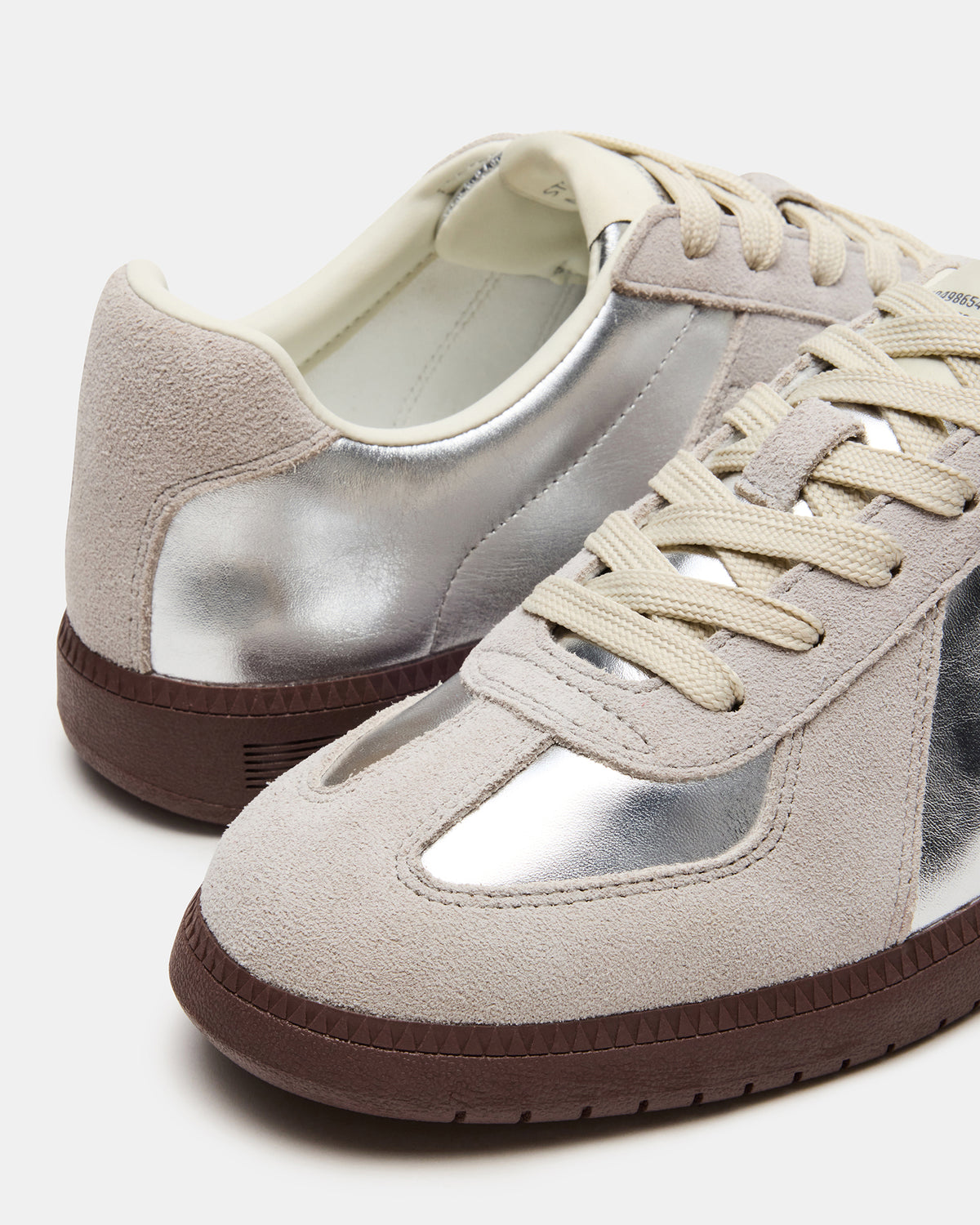 DIXON Silver Low-Top Panel Men's Sneaker