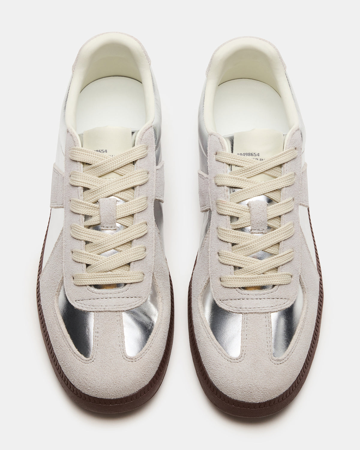 DIXON Silver Low-Top Panel Men's Sneaker