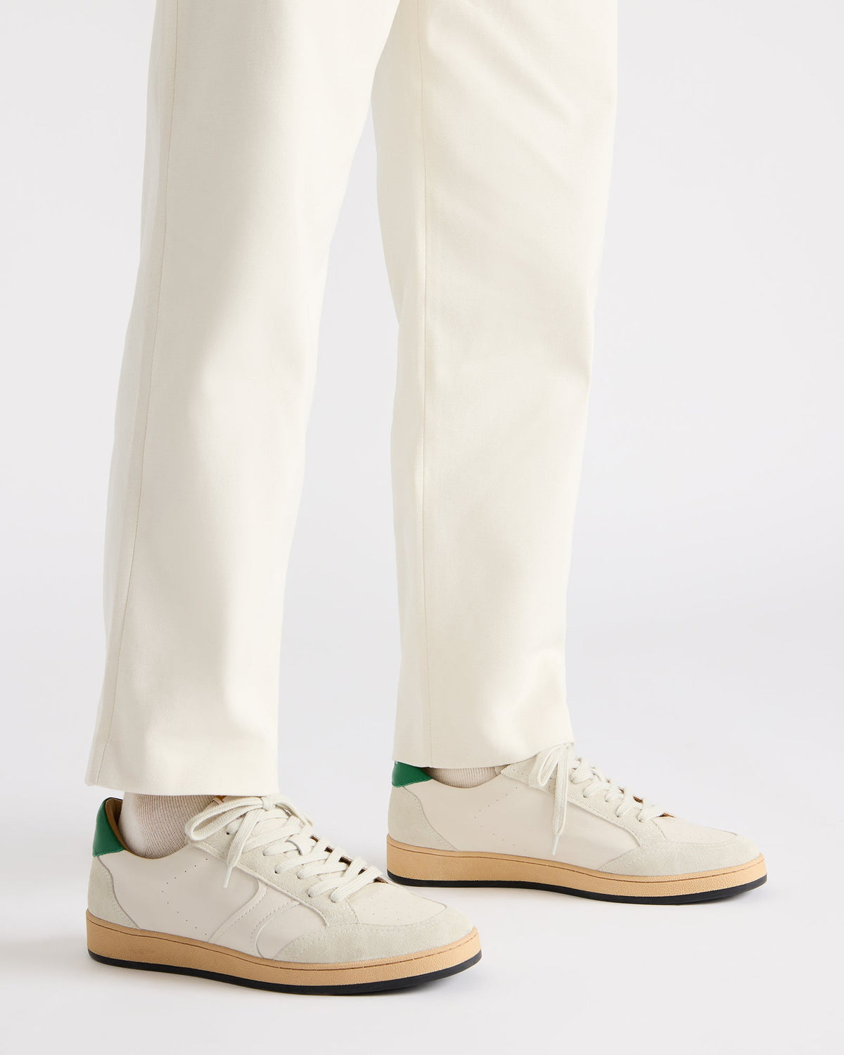 PRISMO Green Multi Low-Top Lace-Up Men's Sneaker