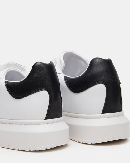 MINOU White/Black Low-Top Lace-Up Men's Sneaker