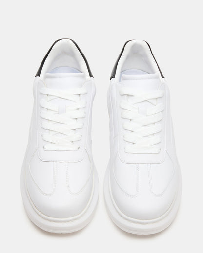 MINOU White/Black Low-Top Lace-Up Men's Sneaker