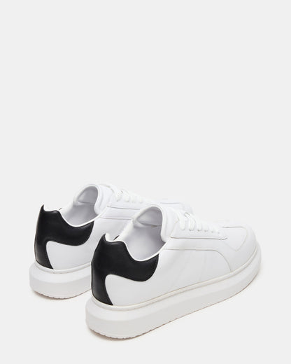 MINOU White/Black Low-Top Lace-Up Men's Sneaker